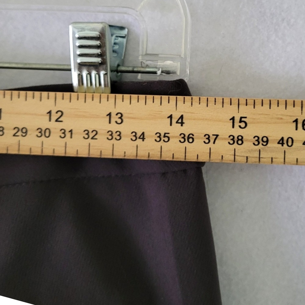New Express Brown Flare Pants Womens 2 Mid Rise Slacks 34" Inseam Tall Nwt 2R - Picture 7 of 11